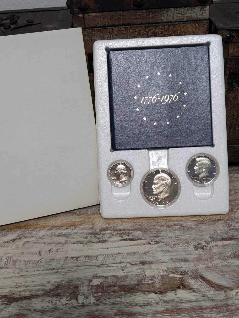 1976-S Bicentennial 40% Silver Proof Set OGP 3 Coin U.S. Mint Sealed